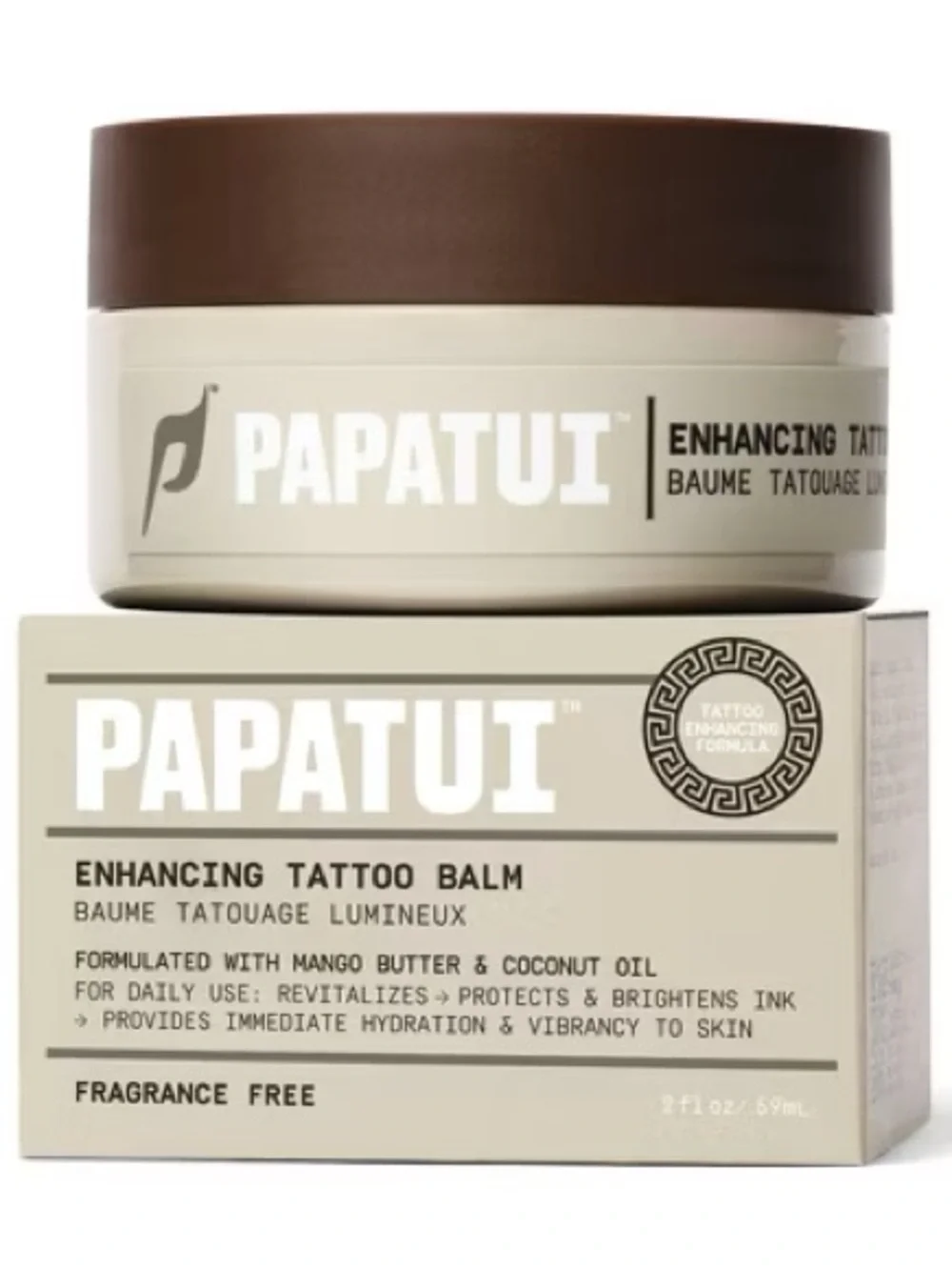 3 Papatui Men’s Paeaben-free Enhancing Tattoo Balm Unscented - 2 fl oz